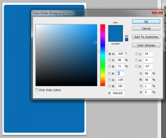 2-pick color - How to create your own Opt-in Form in Photoshop 2 pick color1 550x456 How to Create your Own Opt in Form in Photoshop