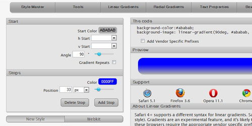css3-sandbox css3 sandbox Collection of CSS3 Generators and Tools
